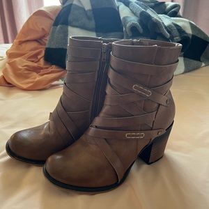 Brown Heeled Boots